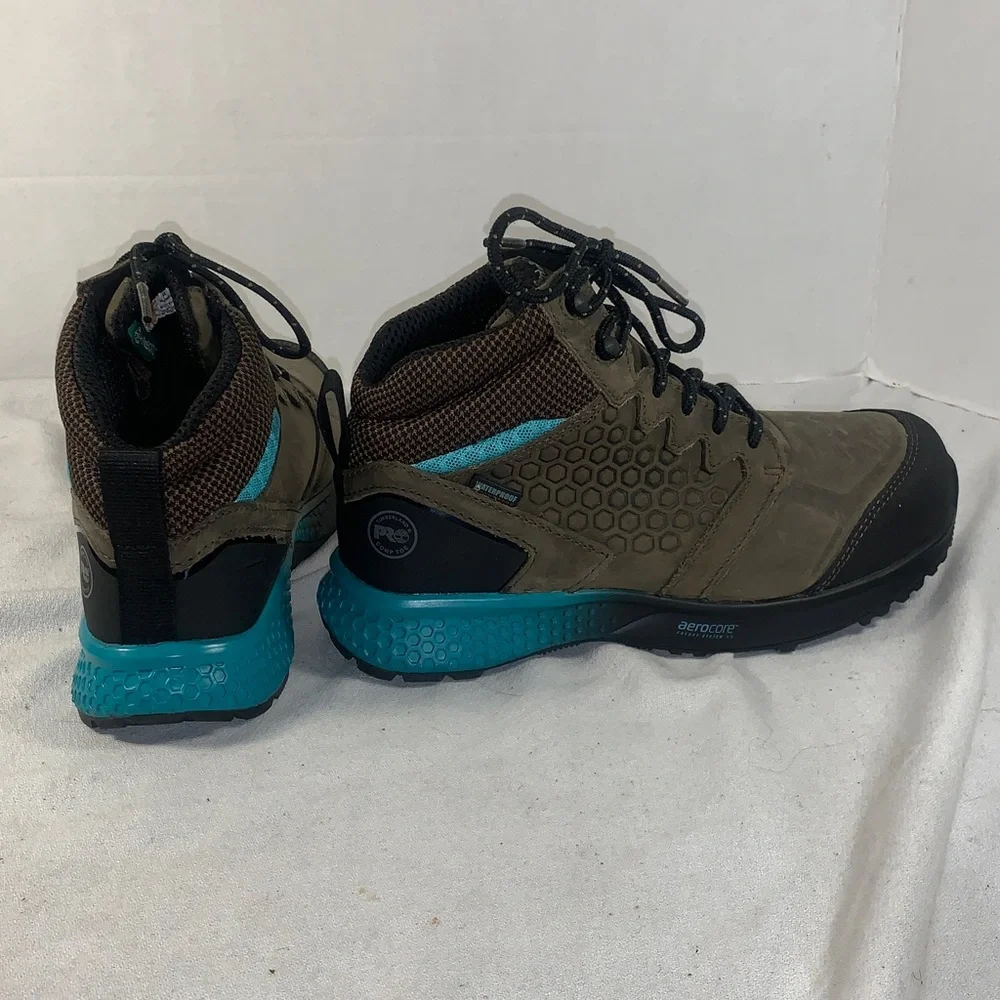 Timberland Pro Women’s Aero CorrBrown and Teal Boots